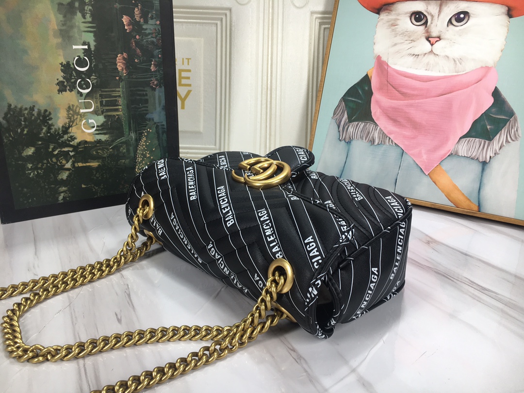 Replica Gucci The Hacker Project Small Double G Marmont Bag - Image 3