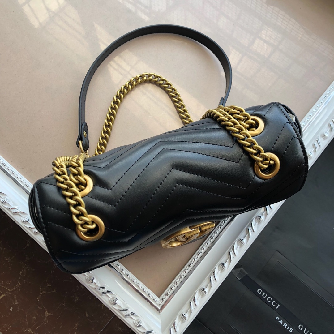 Replica Gucci Marmont Small Matelasse Shoulder Bag Nano/22Cm/26Cm - Image 4