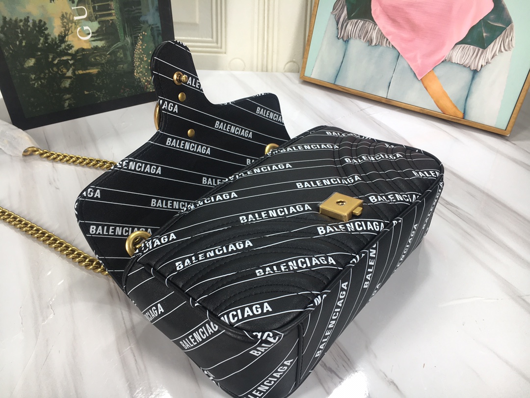 Replica Gucci The Hacker Project Small Double G Marmont Bag - Image 4