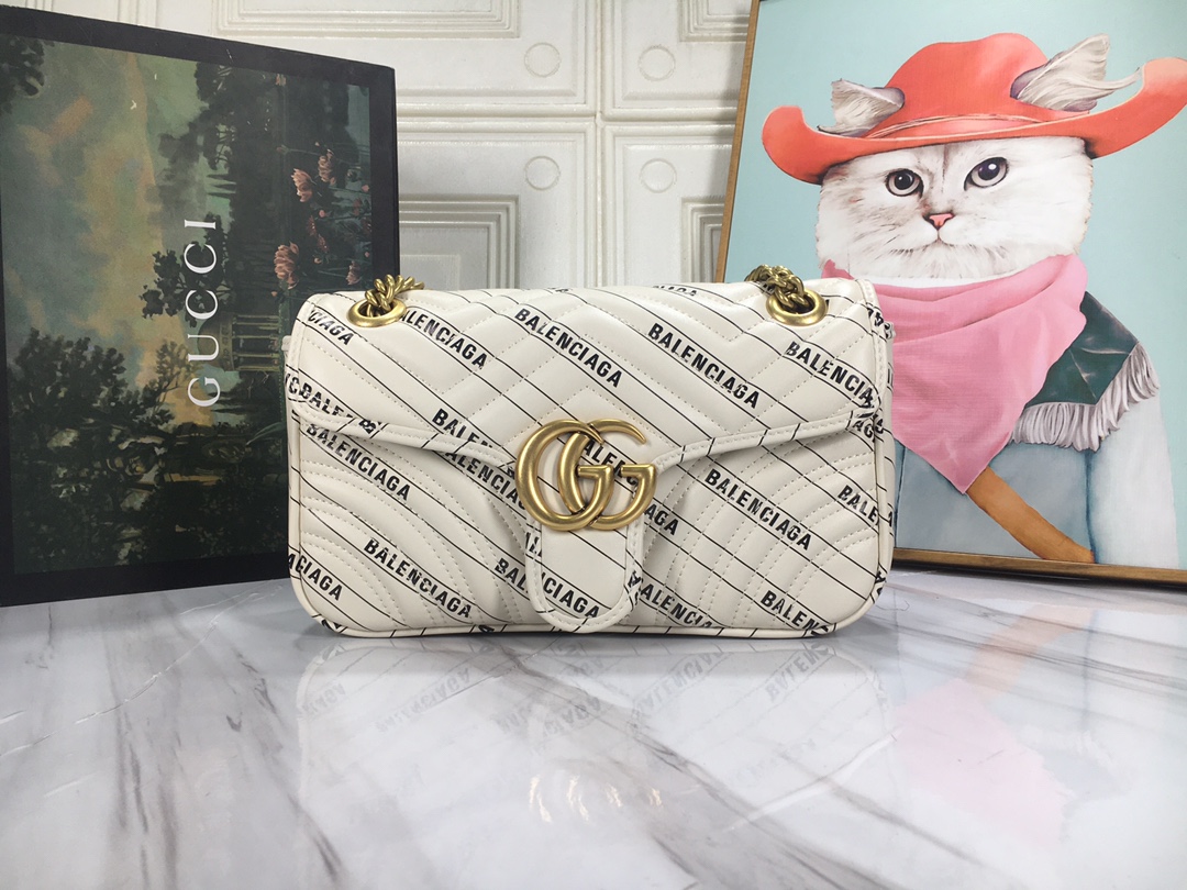 Replica Gucci The Hacker Project Small Double G Marmont Bag - Image 6