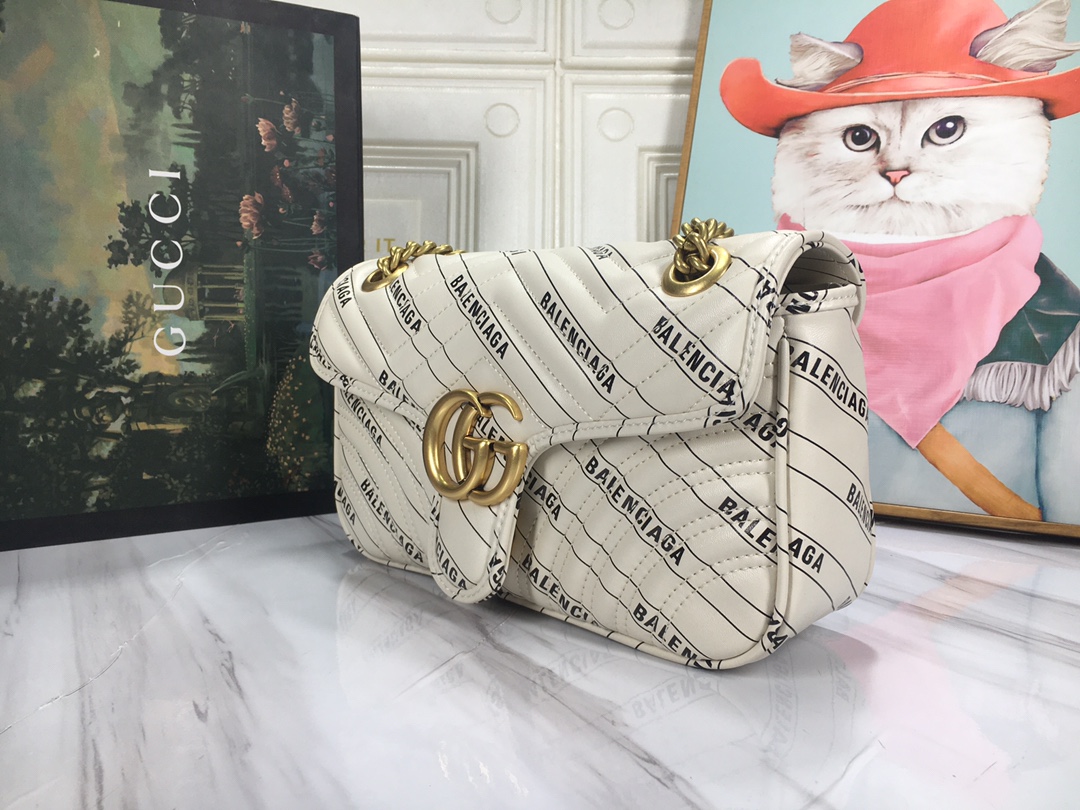 Replica Gucci The Hacker Project Small Double G Marmont Bag - Image 7