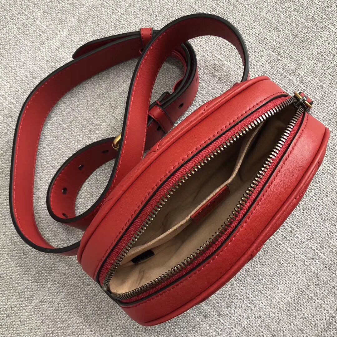 Replica Gucci Marmont Matelasse Leather Belt Bag - Image 3
