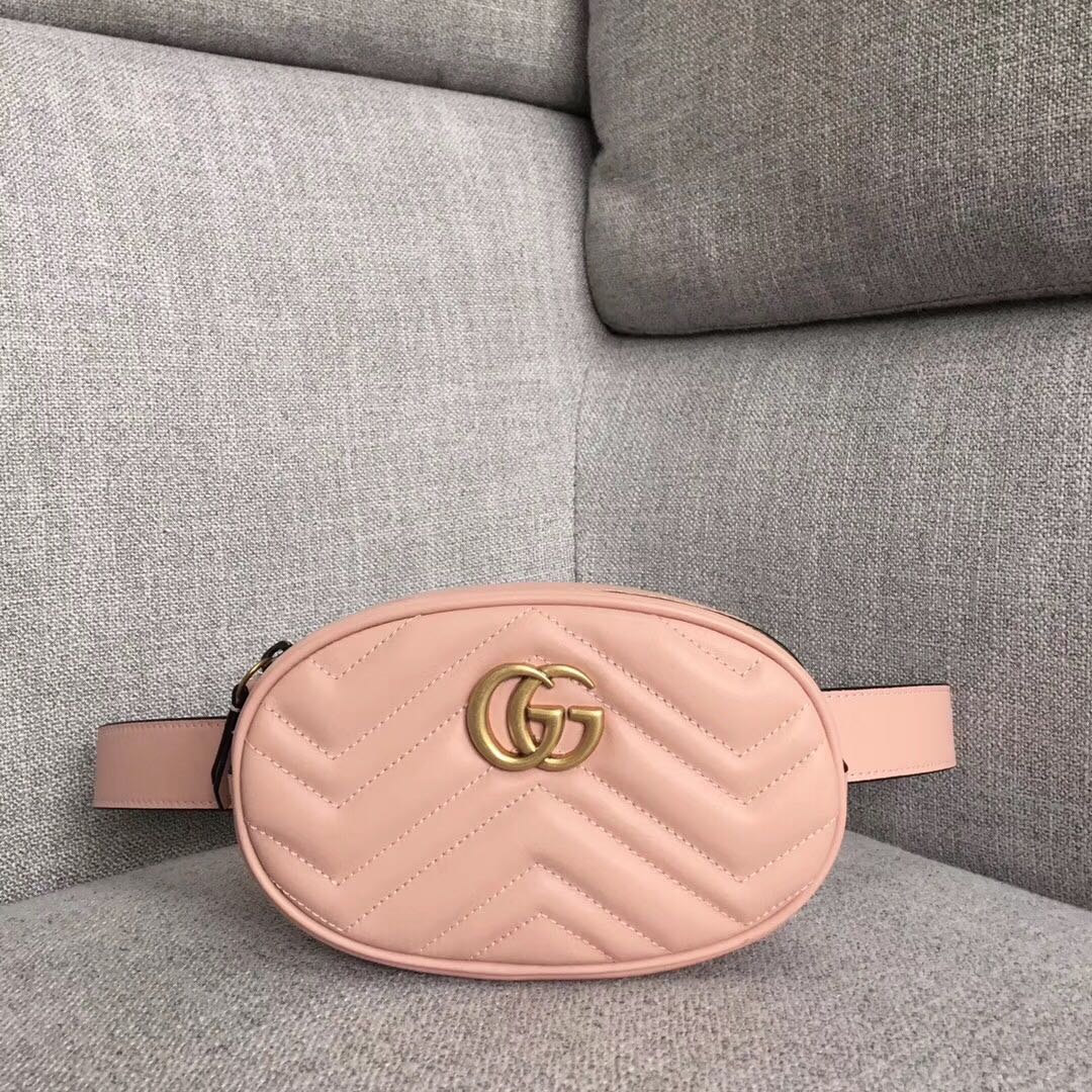 Replica Gucci Marmont Matelasse Leather Belt Bag - Image 9