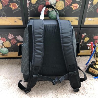 Alternative view of Replica Gucci Aaa-Black Motif Backpack