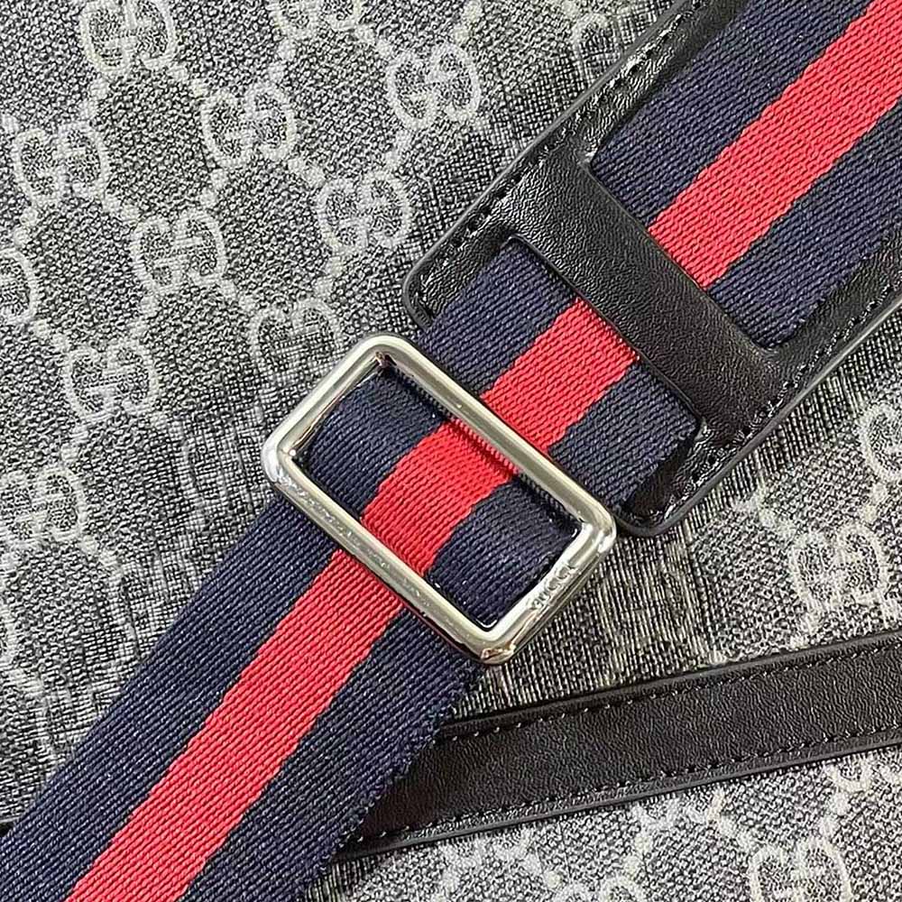 Replica Gucci Gg Supreme Diaper Bag Grey/Black 495909 - Image 12