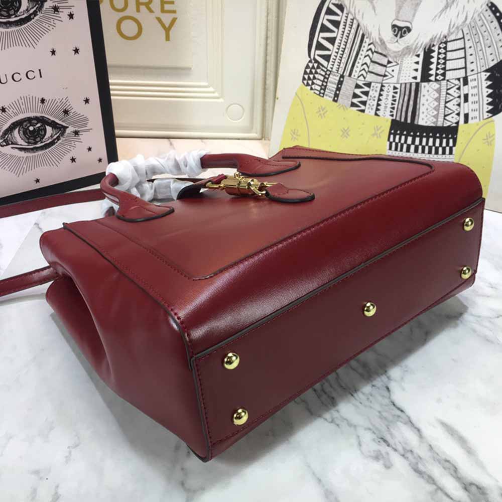Replica Gucci Jackie 1961 Large Tote Bag 649015 Red/Black/Grey - Image 7