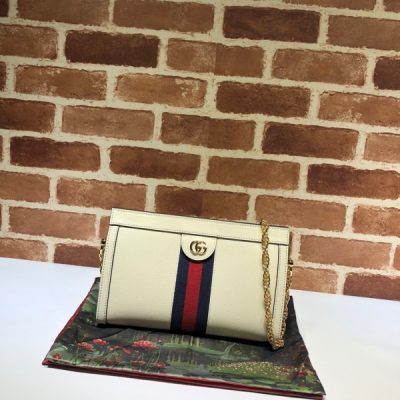 Alternative view of Replica Gucci Ophidia Small Shoulder Bag Black/White