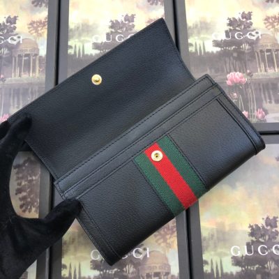 Alternative view of Replica Gucci Aaa-Ophidia Continental Wallet Black