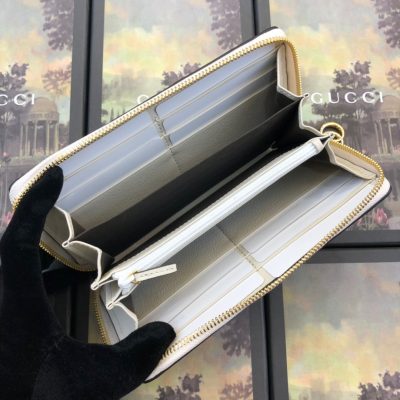 Alternative view of Replica Gucci Ophidia Zip Around Wallet Black/White