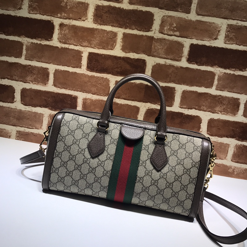 Replica Gucci Ophidia Medium Top Handle Bag Beige - Image 3