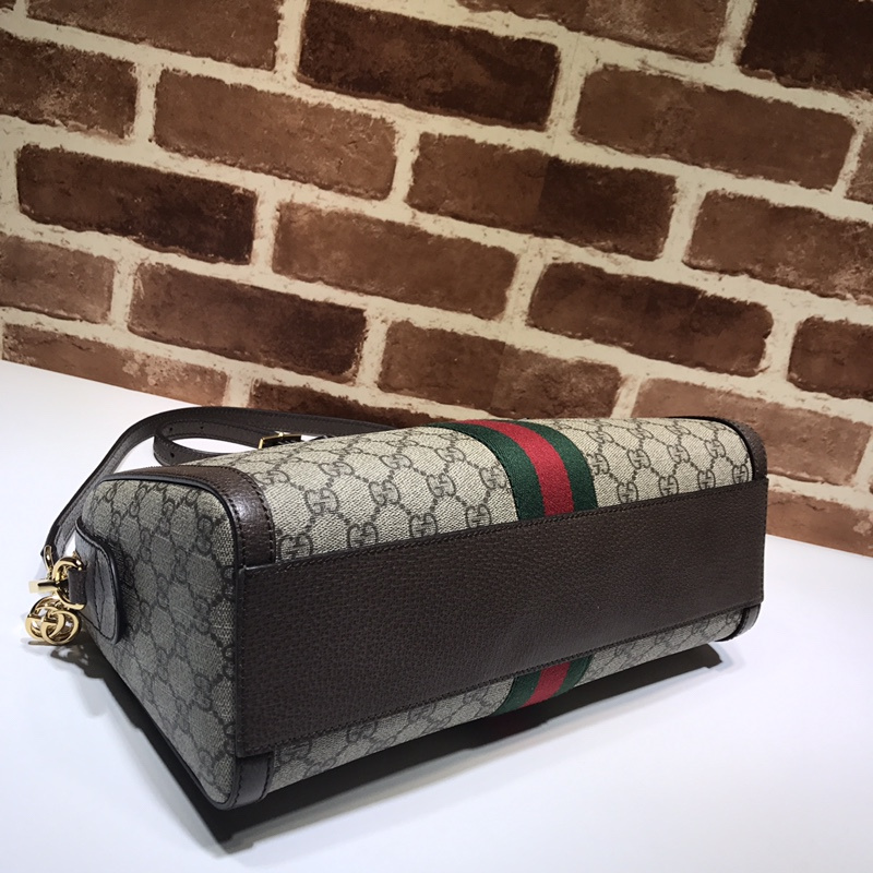 Replica Gucci Ophidia Medium Top Handle Bag Beige - Image 4