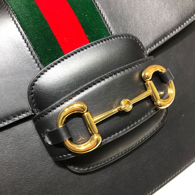Replica Gucci Horsebit 1955 Python Small Shoulder Bag 602204 Black - Image 5