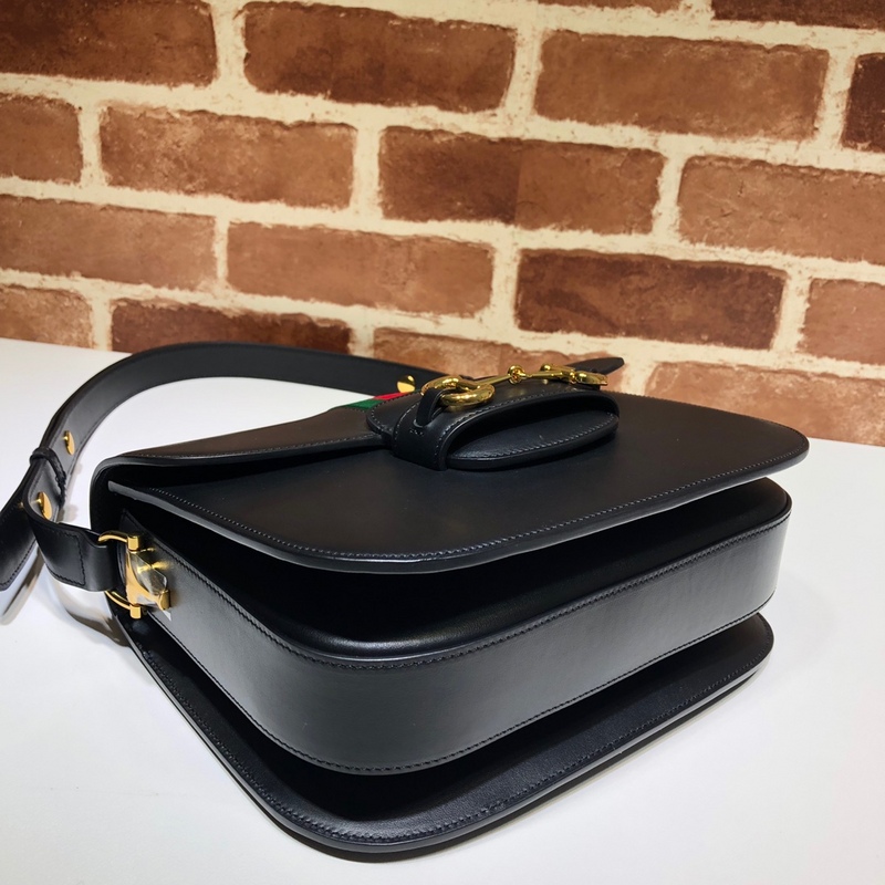 Replica Gucci Horsebit 1955 Python Small Shoulder Bag 602204 Black - Image 4