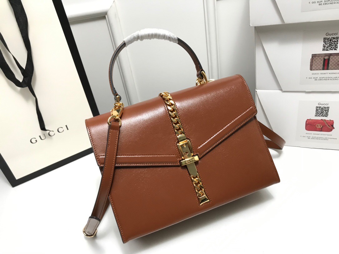 Replica Gucci Sylvie 1969 Small Top Handle Bag - Image 5