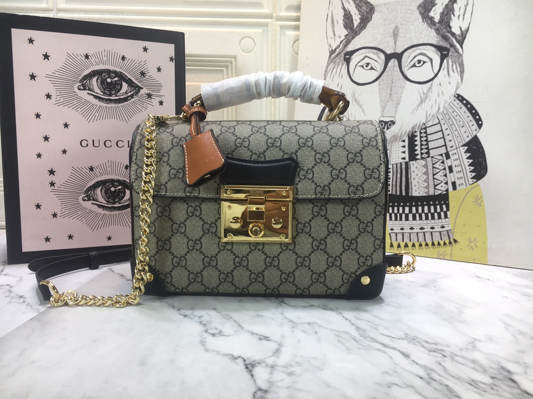 Replica Gucci Padlock Small Bamboo Shoulder Bag 603221 - Image 10