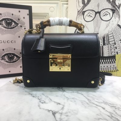 Replica Gucci Padlock Small Bamboo Shoulder Bag 603221