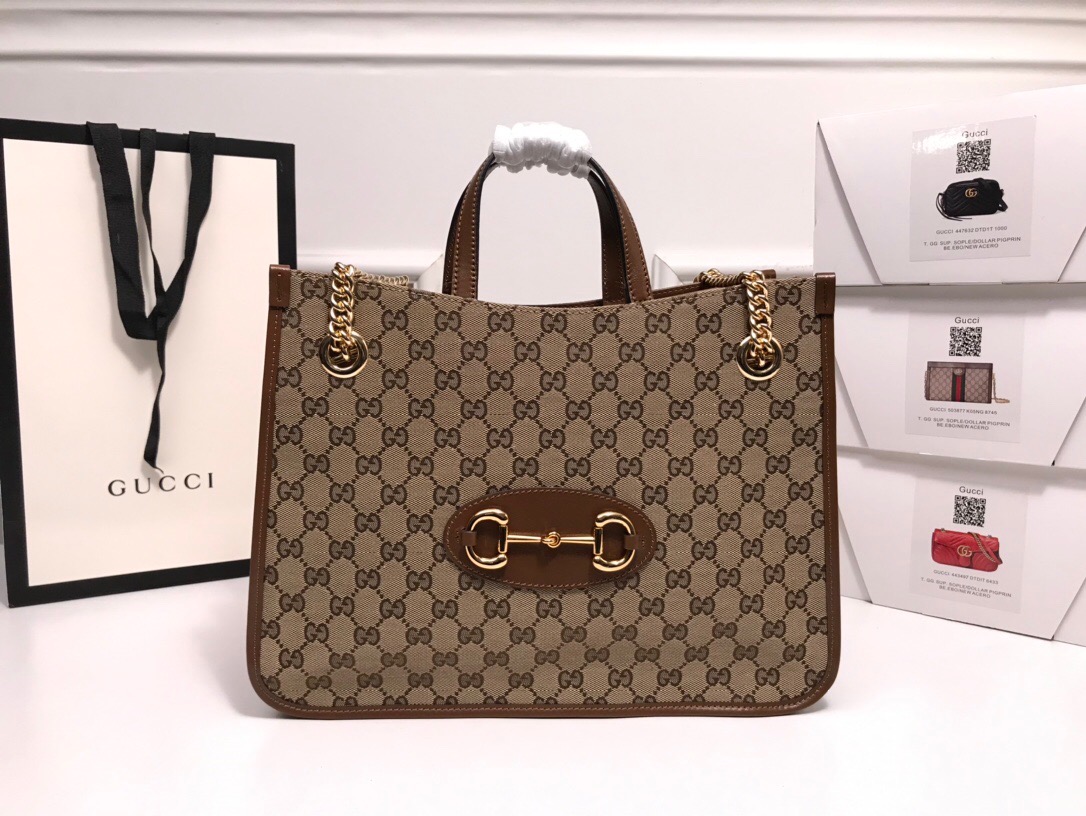 Replica Gucci Horsebit 1955 Medium Tote Bag - Image 5