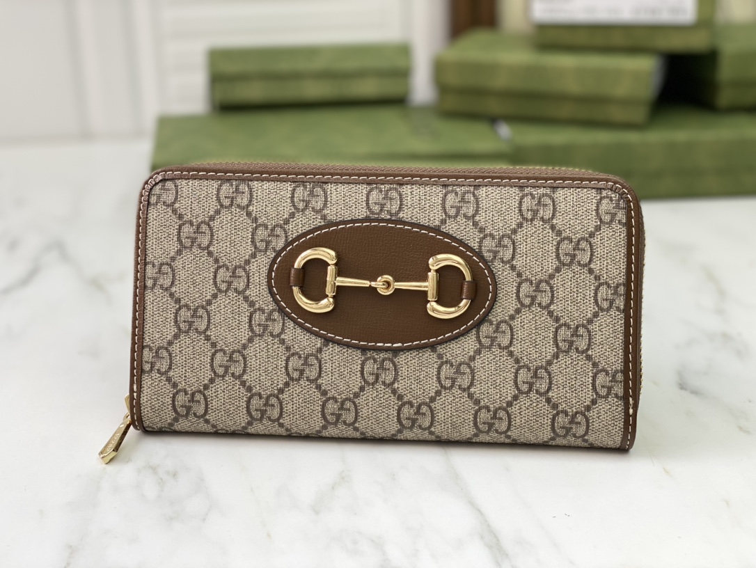 Replica Gucci Horsebit 1955 Zip Around Wallet - Image 2
