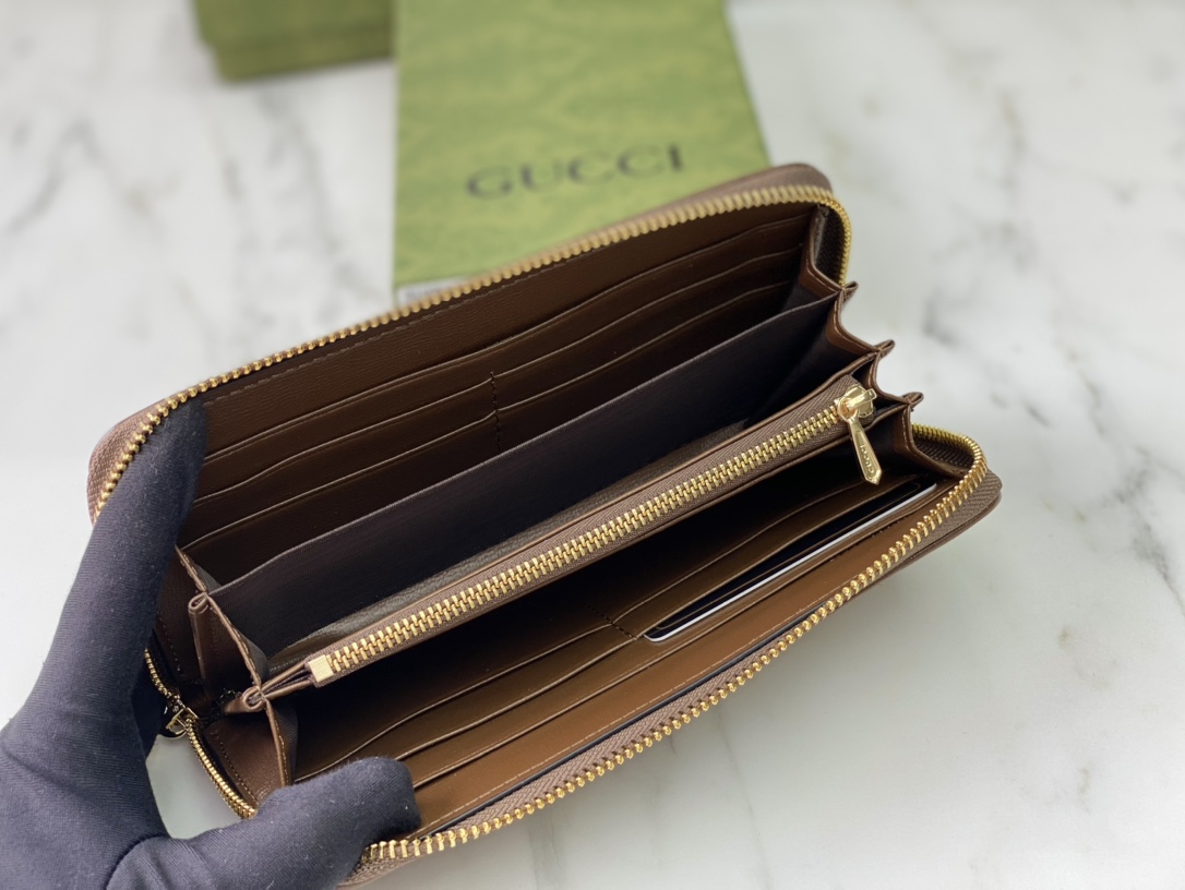 Replica Gucci Horsebit 1955 Zip Around Wallet - Image 5
