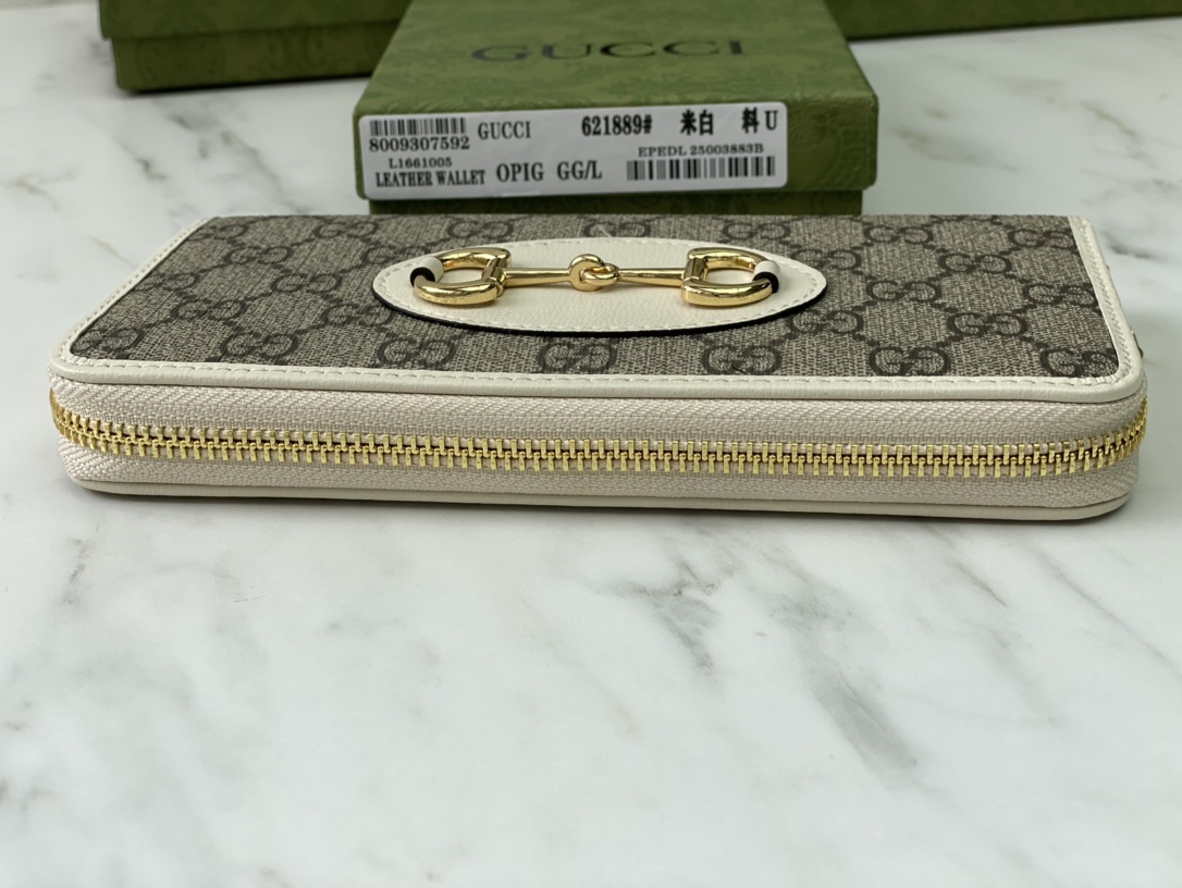 Replica Gucci Horsebit 1955 Zip Around Wallet - Image 9