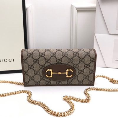 Replica Gucci Horsebit 1955 Wallet With Chain