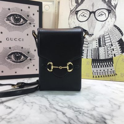 Replica Gucci Horsebit 1955 Mini Bag 625615 Blk/Red/Brown