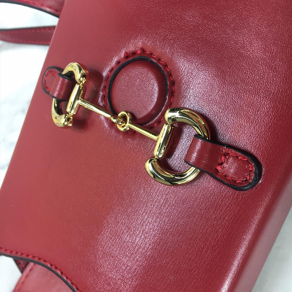 Replica Gucci Horsebit 1955 Mini Bag 625615 Blk/Red/Brown - Image 16