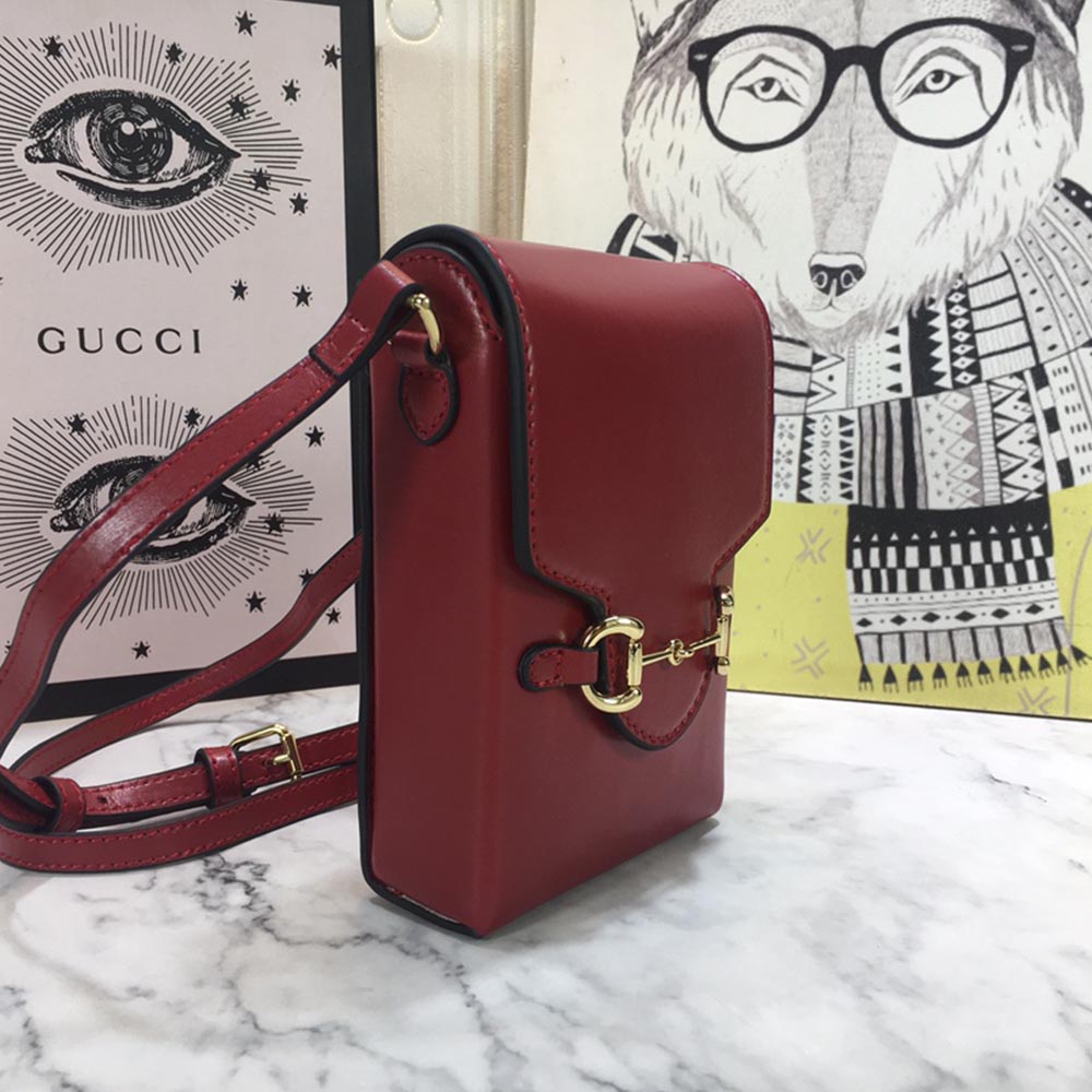 Replica Gucci Horsebit 1955 Mini Bag 625615 Blk/Red/Brown - Image 14