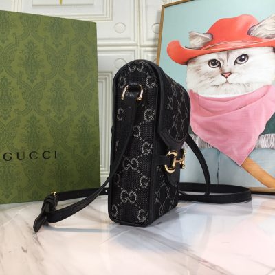 Alternative view of Replica Gucci Double G Horsebit 1955 Mini Bag