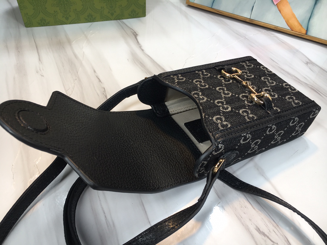 Replica Gucci Double G Horsebit 1955 Mini Bag - Image 5