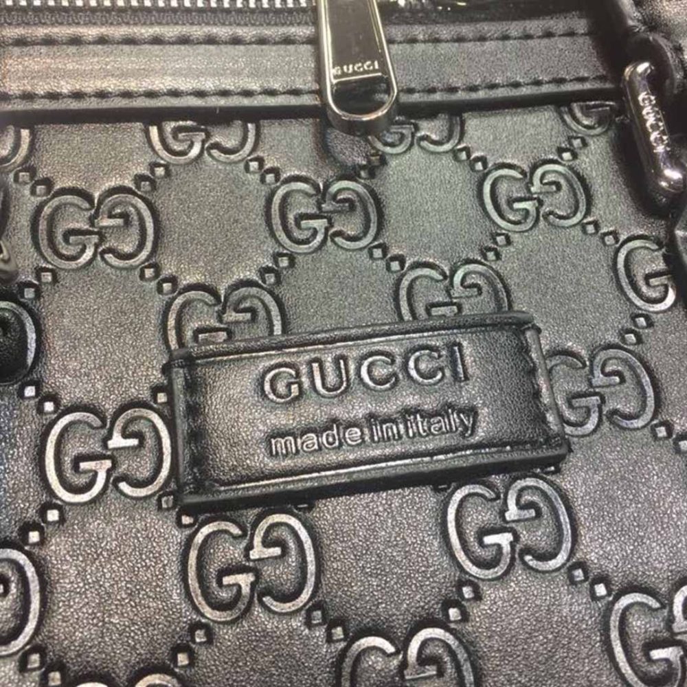 Best Replicas Bags - Gucci AAA-Double G embossed duffle bag 625768 BLACK/RED Top Quality Louis Vuitton LV Replica Bags On Sales