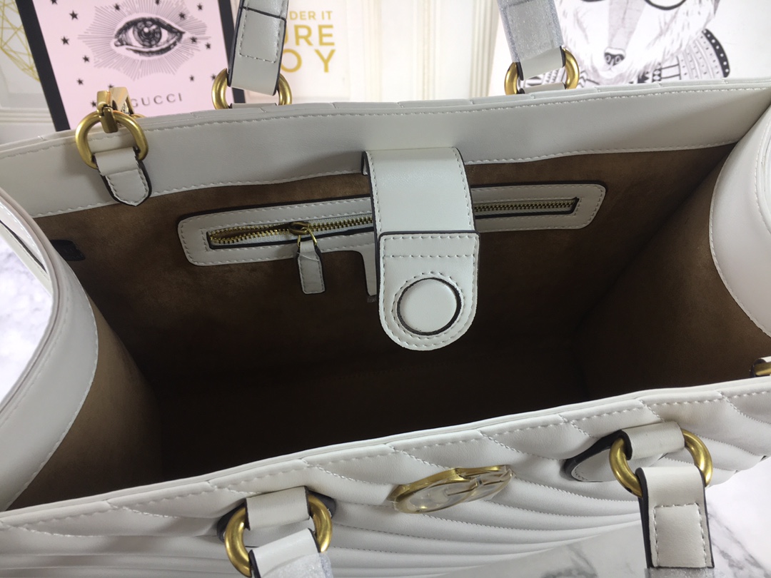 Replica Gucci Aaa-Marmont Medium Tote Bag - Image 12