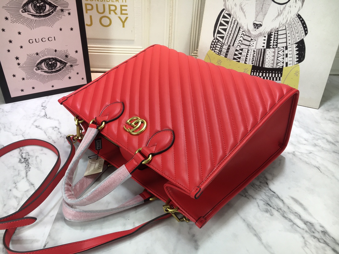 Replica Gucci Aaa-Marmont Medium Tote Bag - Image 7