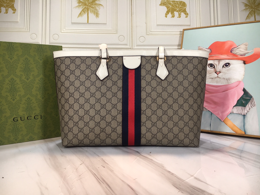 Replica Gucci Ophidia Medium Tote With Web - Image 4