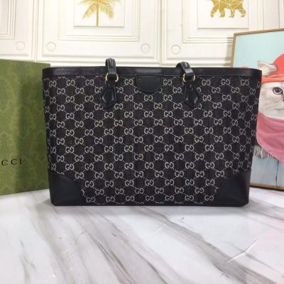 Alternative view of Replica Gucci Ophidia Medium Tote With Web- Black