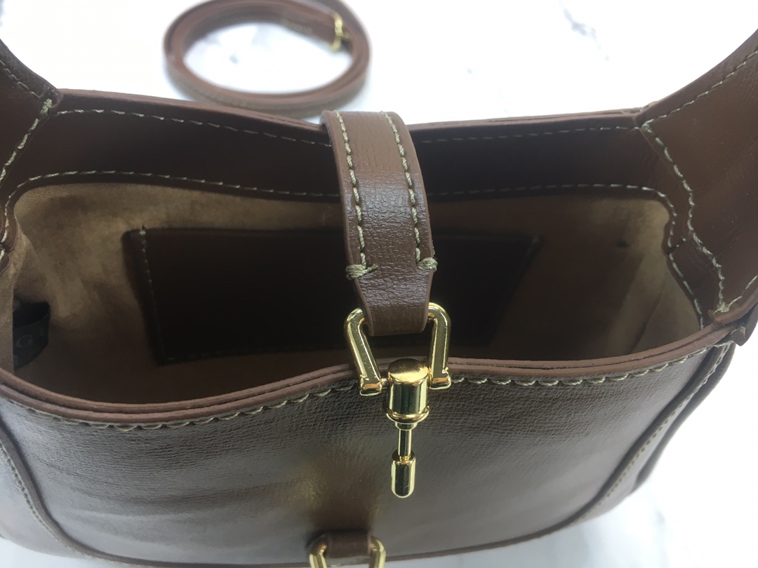 Replica Gucci Jackie 1961 Mini Hobo Bag 637092 Solid - Image 11