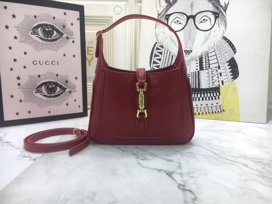 Replica Gucci Jackie 1961 Mini Hobo Bag 637092 Solid - Image 17