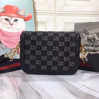 Alternative view of Replica Gucci Double G Horsebit 1955 Gg Mini Bag 658574
