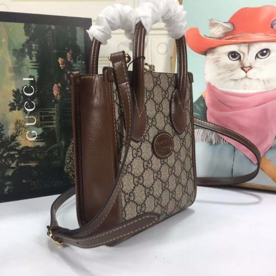 Alternative view of Replica Gucci Mini Tote Bag With Interlocking G