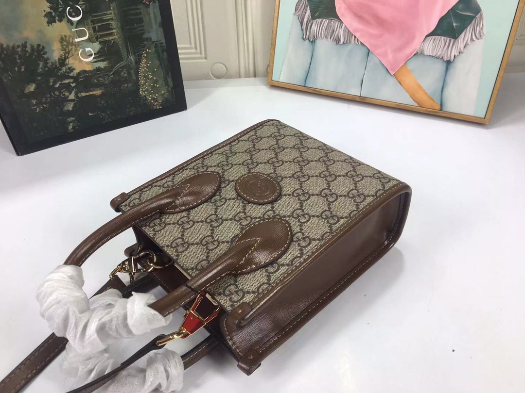 Replica Gucci Mini Tote Bag With Interlocking G - Image 4
