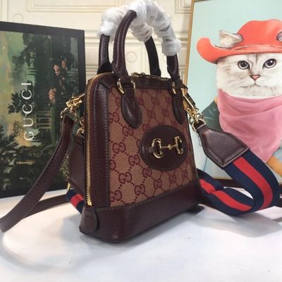 Alternative view of Replica Gucci Horsebit 1955 Mini Top Handle Bag 677212