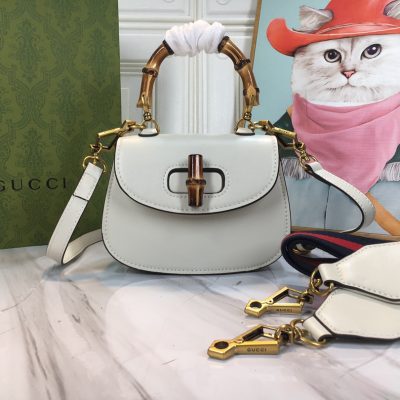 Alternative view of Replica Gucci Double G Bamboo 1947 Mini Top Handle Bag
