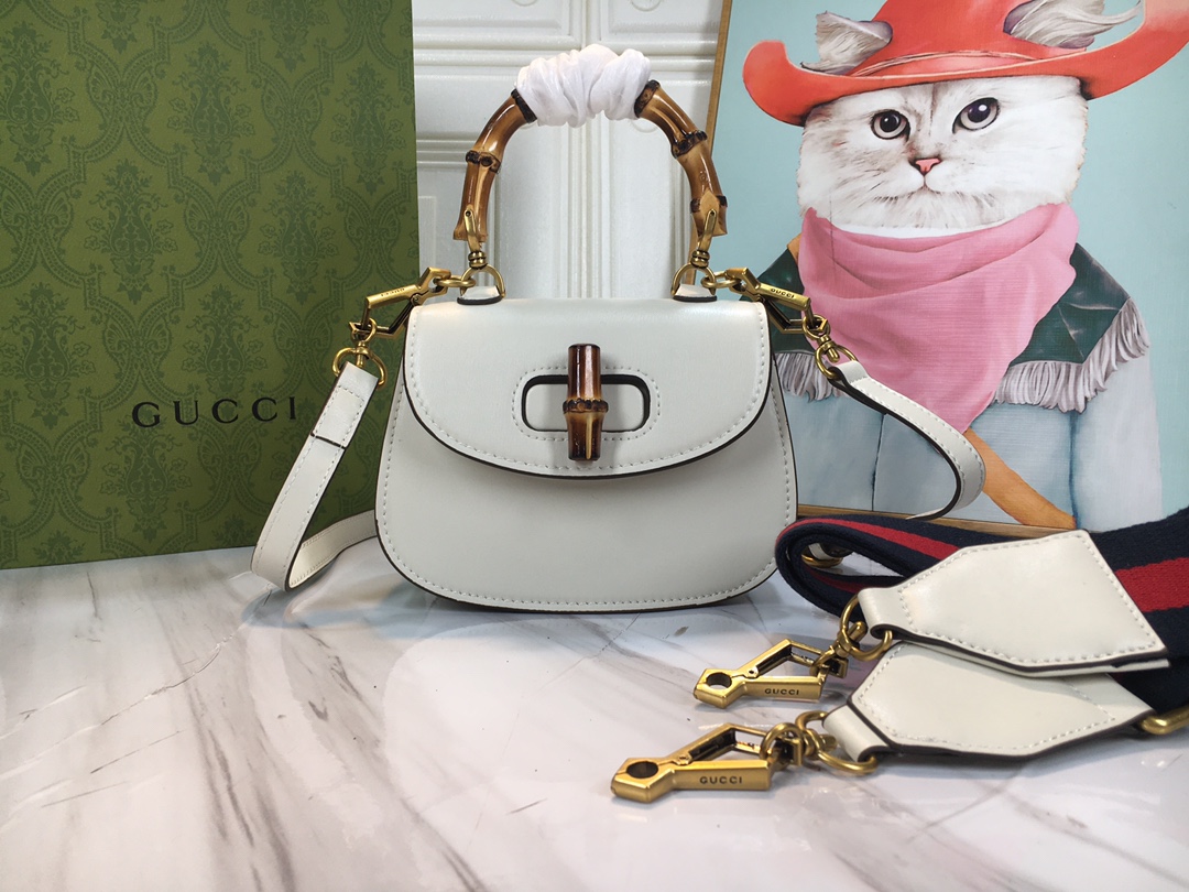 Replica Gucci Double G Bamboo 1947 Mini Top Handle Bag - Image 2