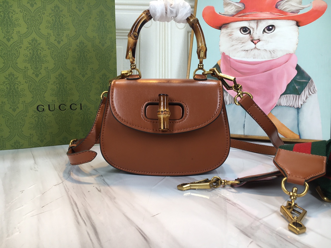 Replica Gucci Double G Bamboo 1947 Mini Top Handle Bag - Image 12