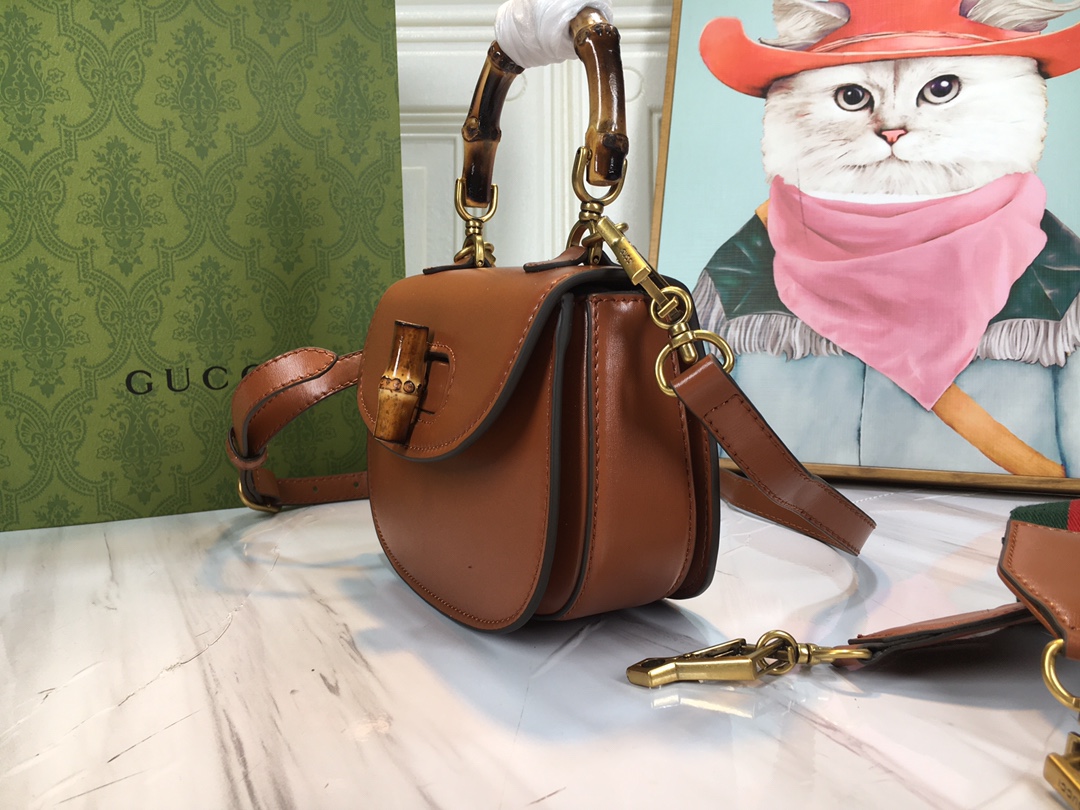 Replica Gucci Double G Bamboo 1947 Mini Top Handle Bag - Image 13