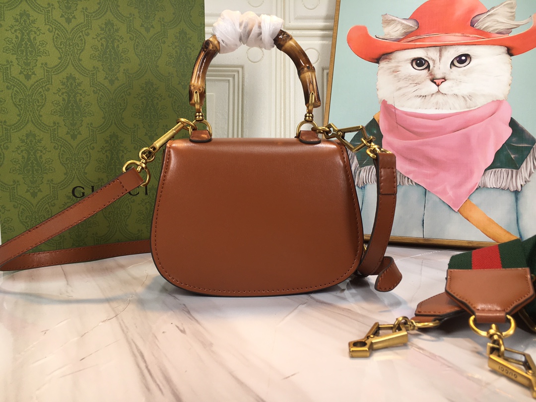Replica Gucci Double G Bamboo 1947 Mini Top Handle Bag - Image 14