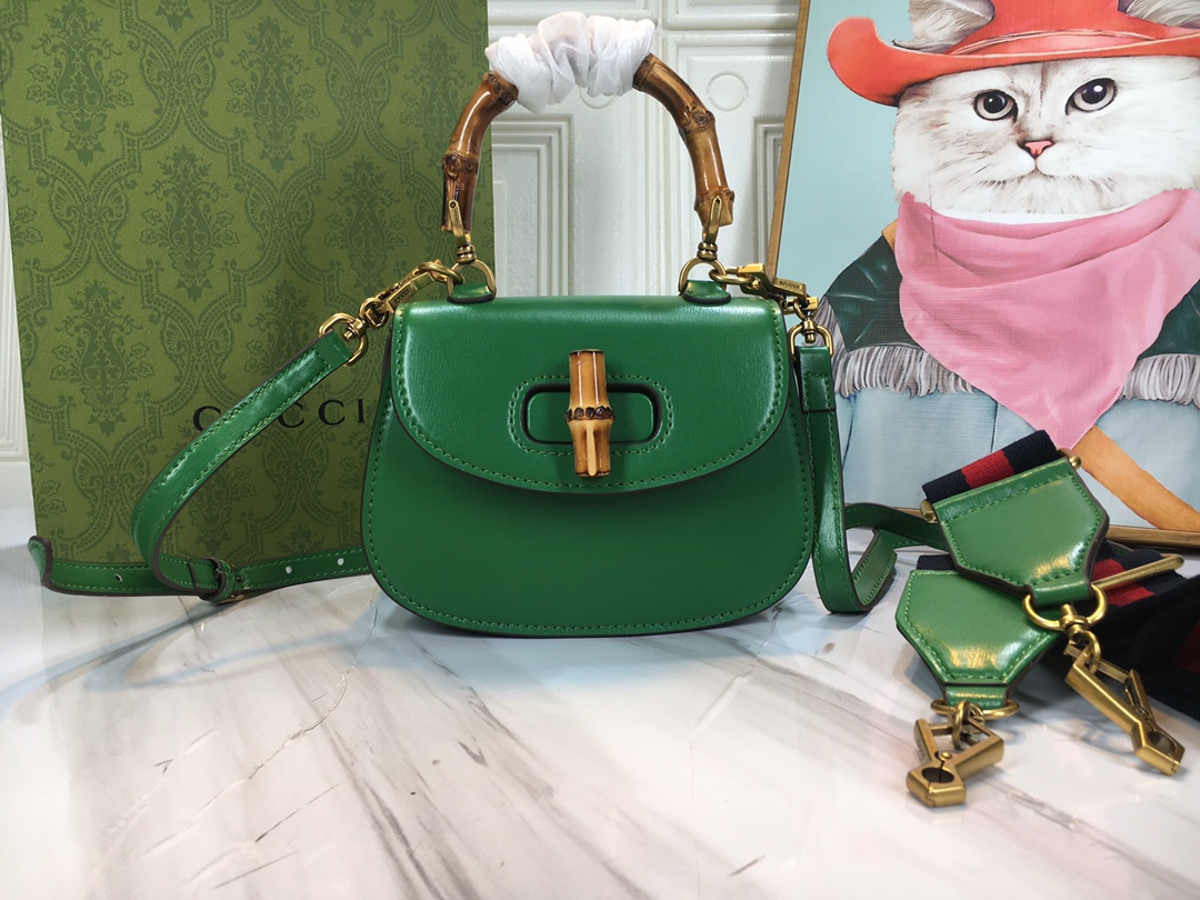 Replica Gucci Double G Bamboo 1947 Mini Top Handle Bag - Image 17