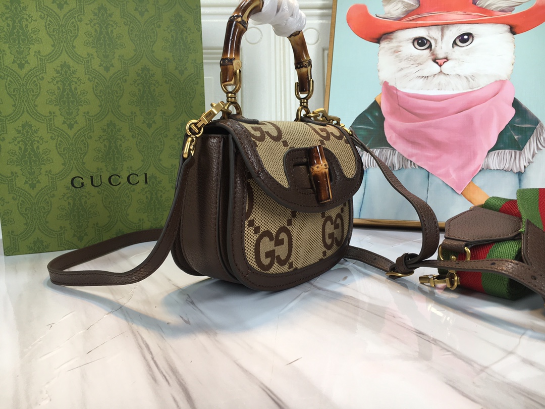Replica Gucci Double G Bamboo 1947 Mini Top Handle Bag - Image 28