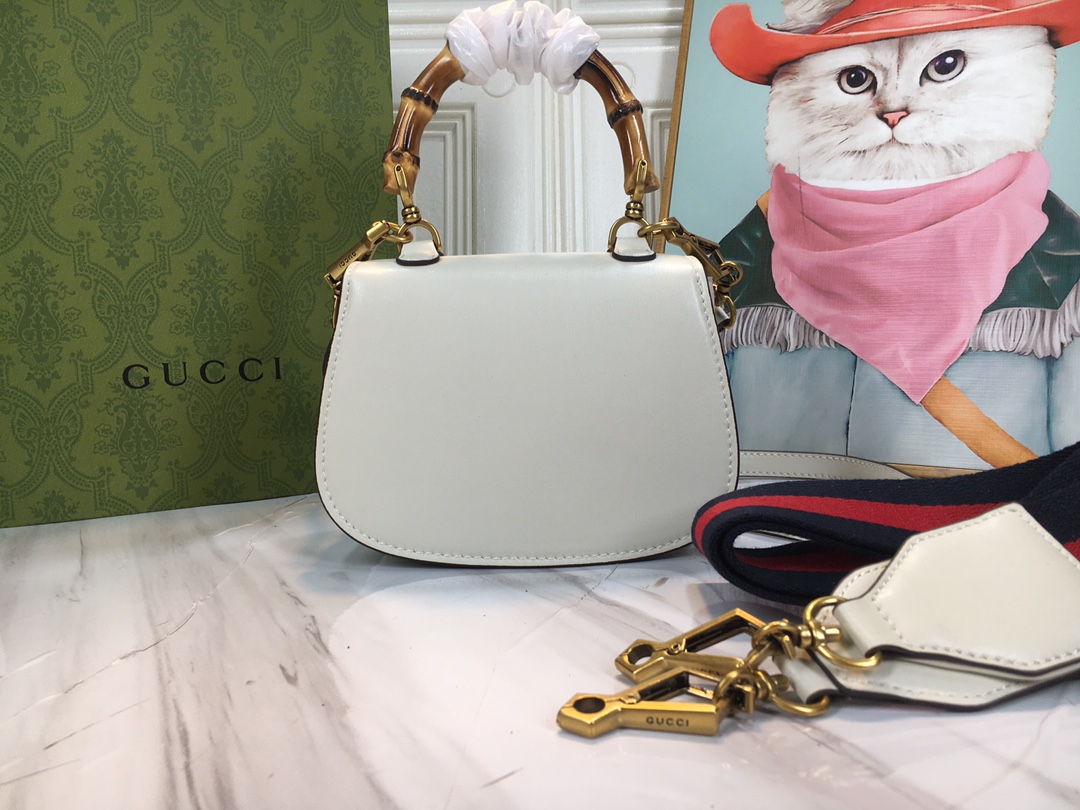 Replica Gucci Double G Bamboo 1947 Mini Top Handle Bag - Image 4
