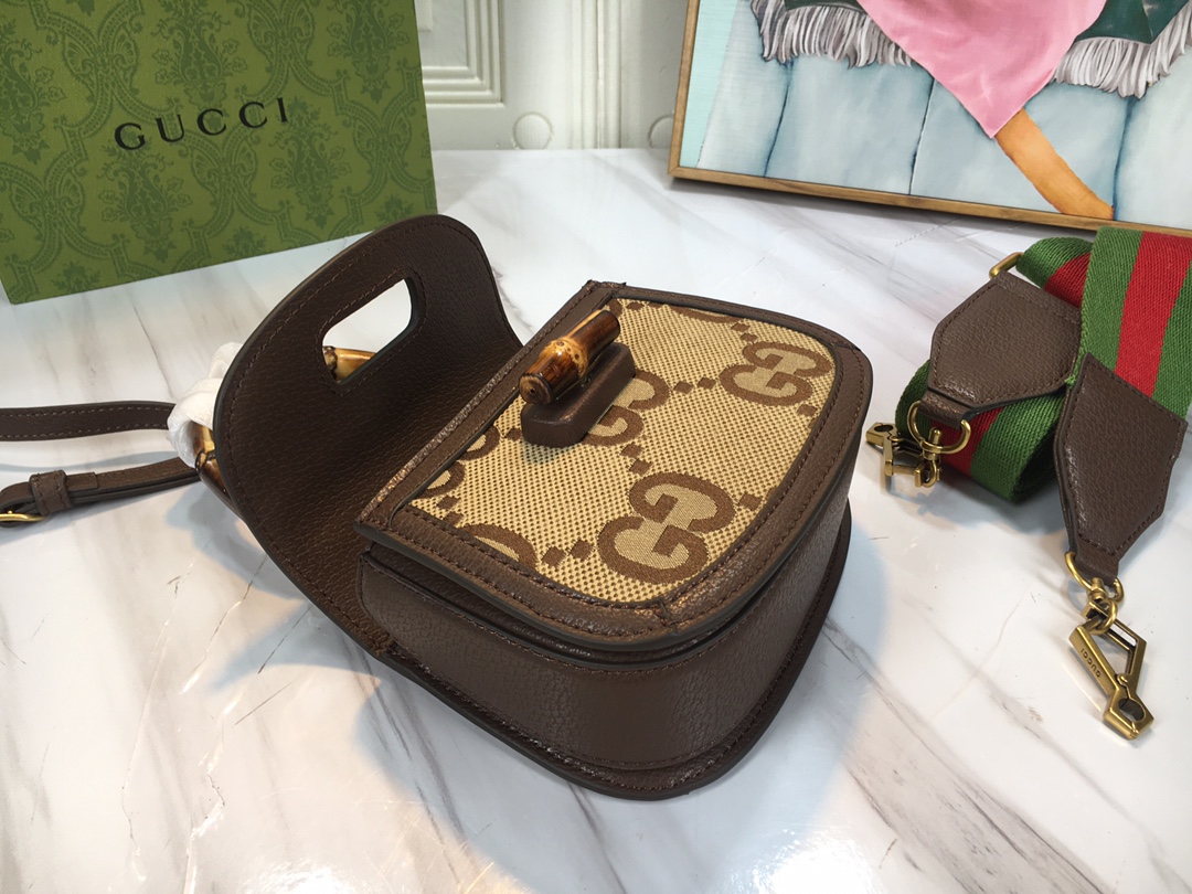 Replica Gucci Double G Bamboo 1947 Mini Top Handle Bag - Image 31